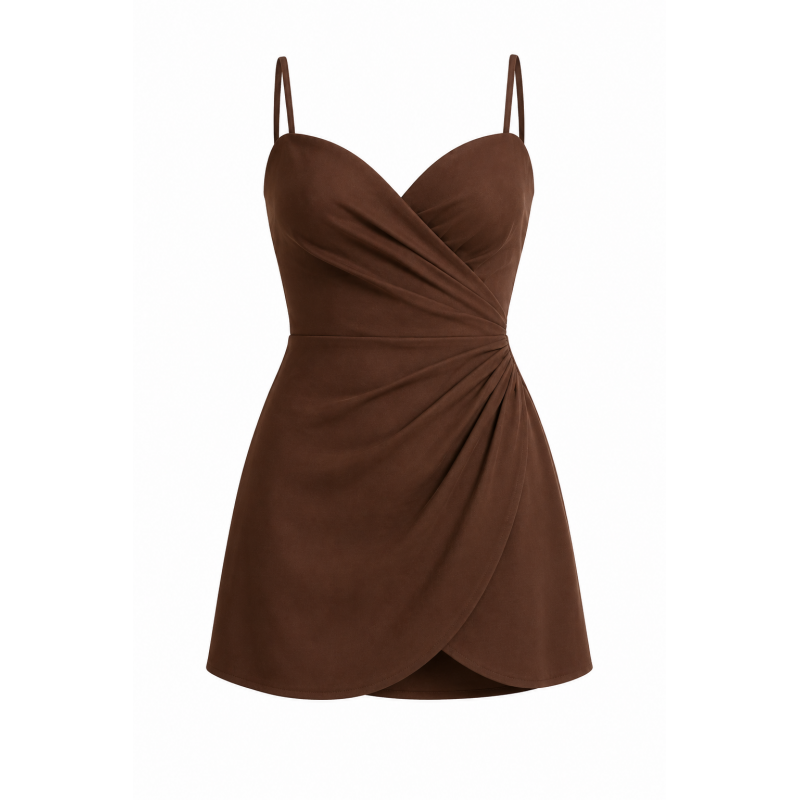 Brown dress mini